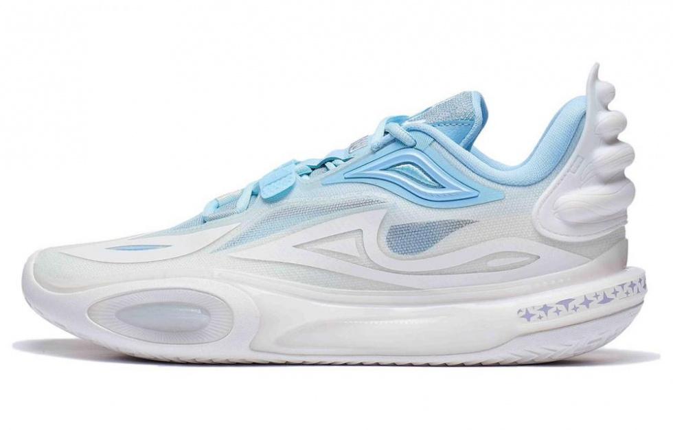 LiNing Wade All City 11 V2 Cushioning, Wear Resistant Low Top Basketball Shoes Men's Mist White