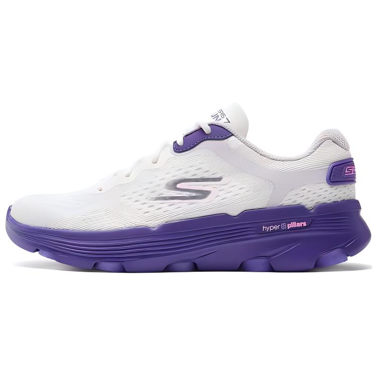 Skechers WOMEN'S GO Series Wear-Resistant Low-Top Running Shoes Women's White Purple