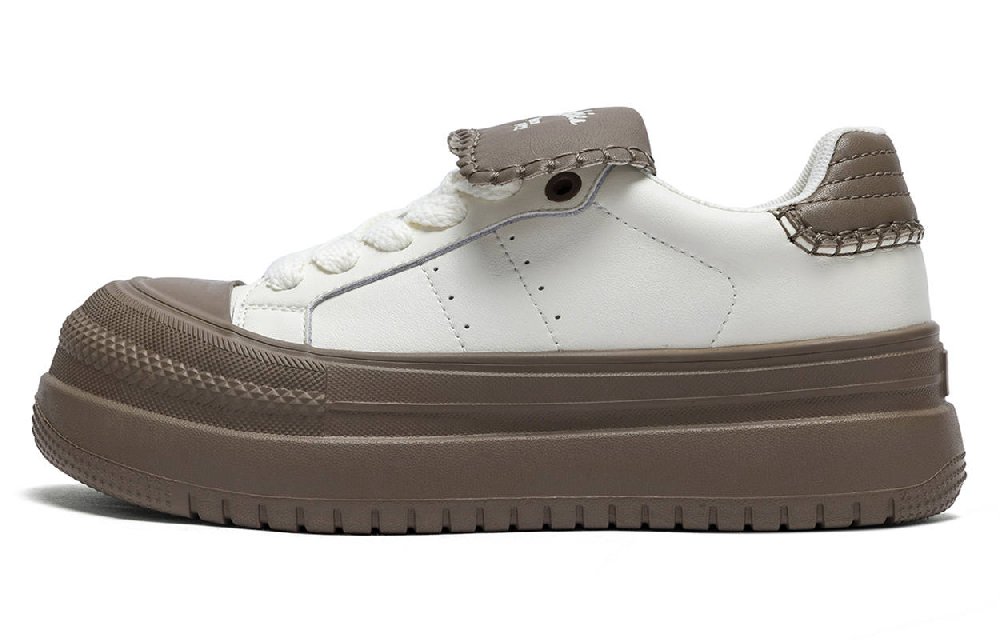 Dickies Low-Top Skateboard Shoes Women's Beige Brown