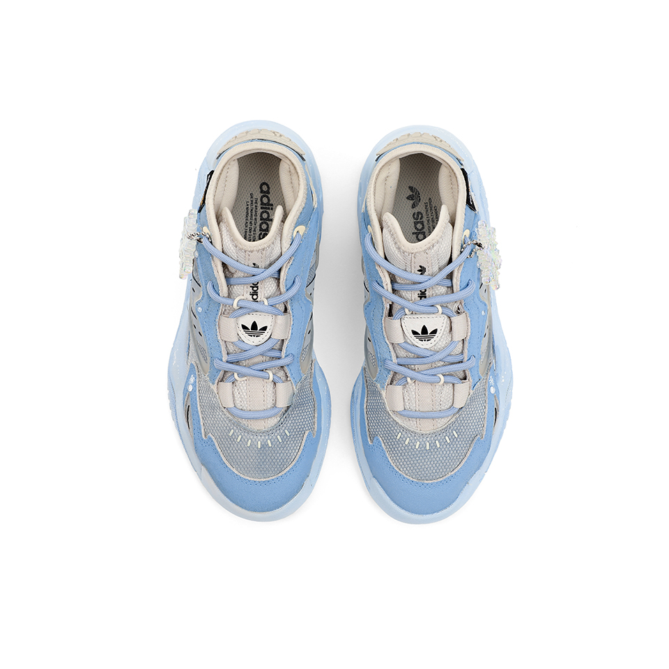 Adidas Originals Streetball Anti-Slip Wear-Resistant Mid-Top Casual Shoes Unisex Light Blue купить в интернет-магазине Yoocart с быстрой доставкой по России.