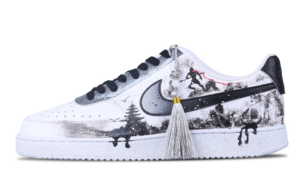 Nike Court Vision 1 Skateboard Shoes Men Low-Top White