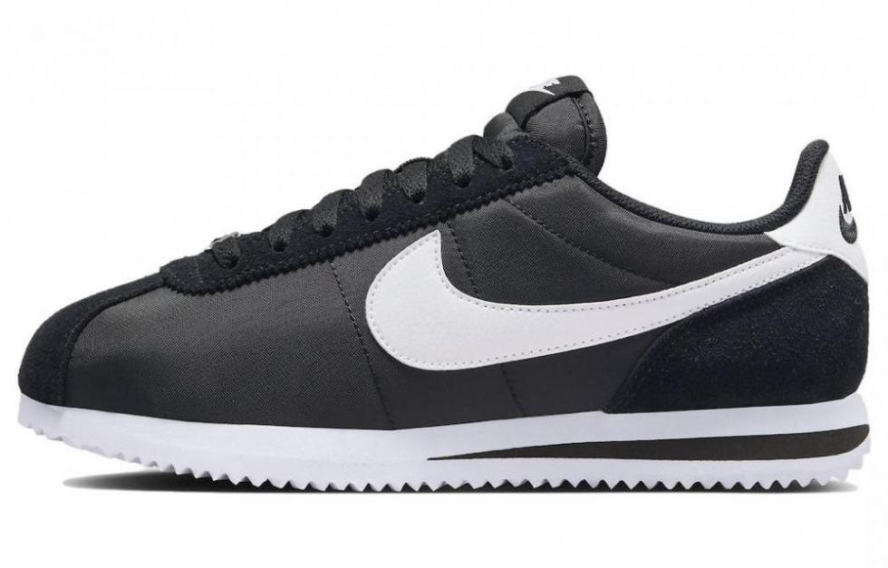 Nike Cortez Nylon Black White Women's