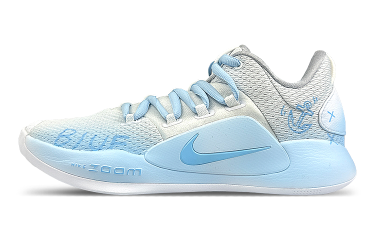 Nike Hyperdunk X Low 10 Cushioned Slip-Resistant Low-Top Basketball Shoes Men's Blue White