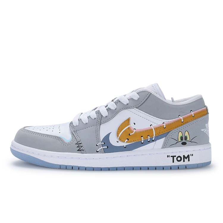 Jordan Air Jordan 1 Vintage Basketball Shoes Gray White