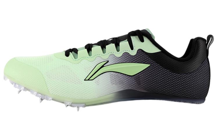 LiNing Cushioning, Wear Resistant Low Top Running Shoes Unisex Green Black