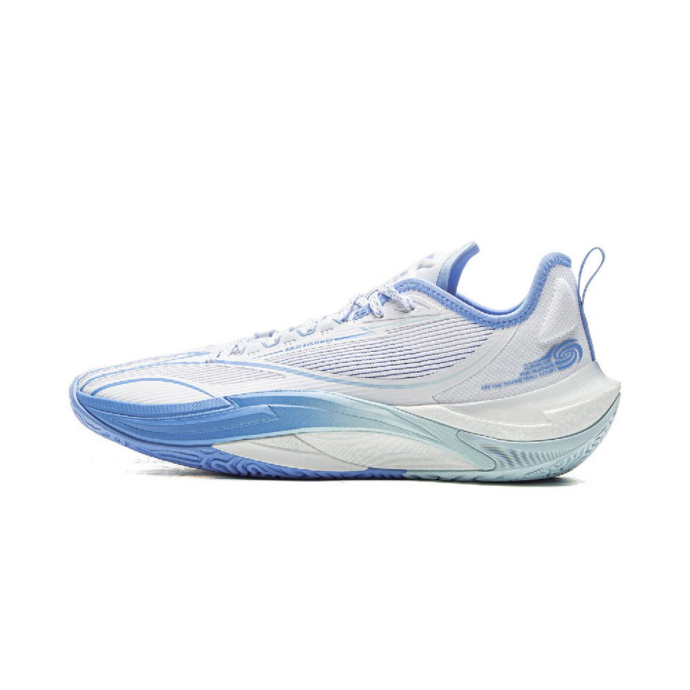 LiNing Cushioning, Slip Resistant, Abrasion Resistant, Rebound Grip Low Top Basketball Shoes Men's Standard White