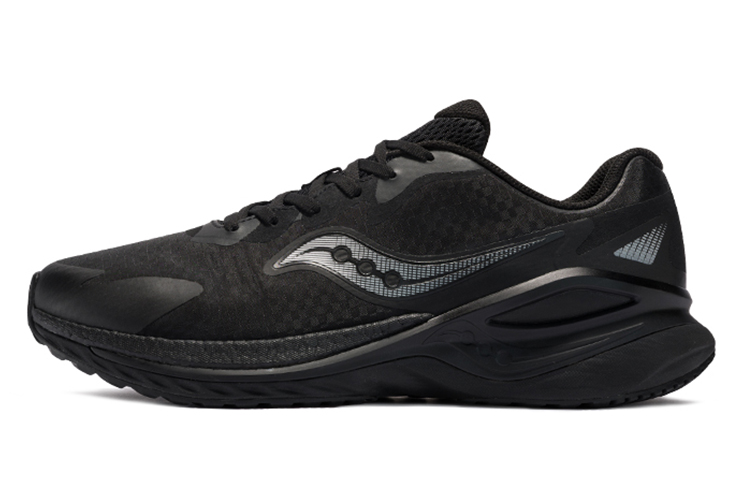 Saucony Phoenix Hybrid Firebird Cushioned Slip-Resistant Low-Top Running Shoes Men's Black