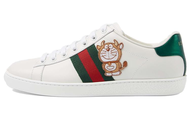 GUCCI Doraemon X GUCCI Women's Ace 'Ivory Devil Patch' Women's