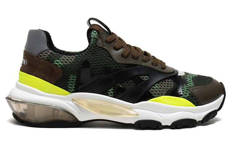 Valentino Anti Slip Wear Resistant Low Top Chunky Sneakers Men's Green