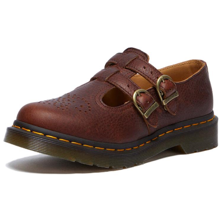 Dr.Martens Mary Jane Shoes Women's Red Brown