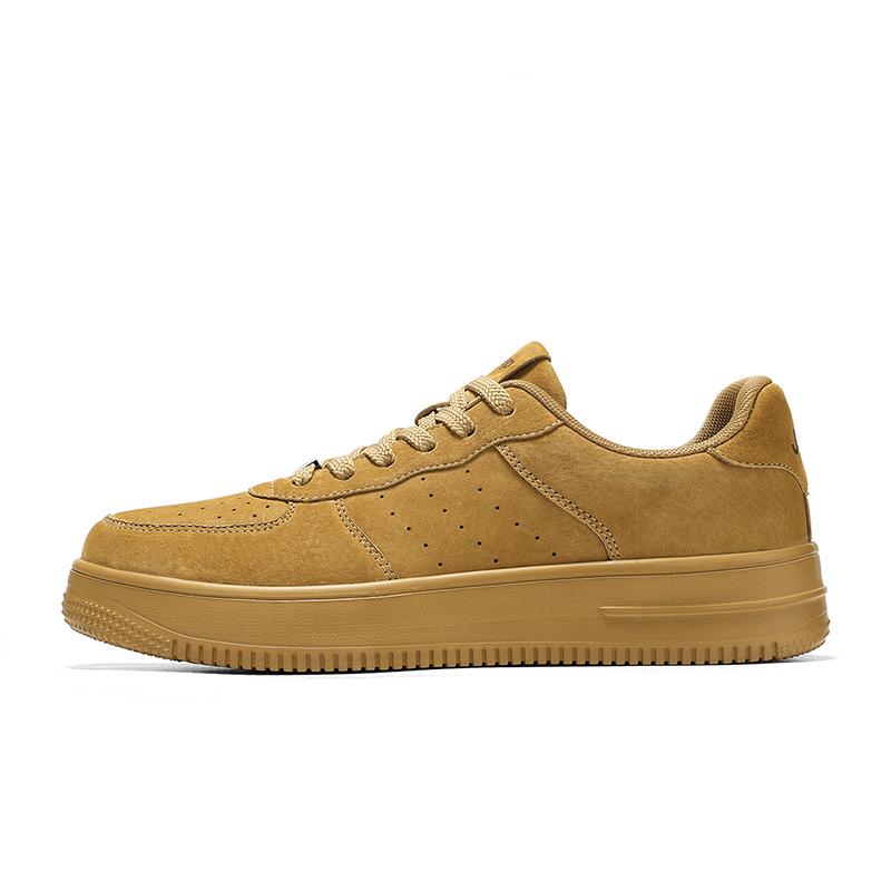 Jeep Classic White Sneakers Wear-resistant Lightweight Breathable And Non-slip. Skateboard Shoes Men Wheat