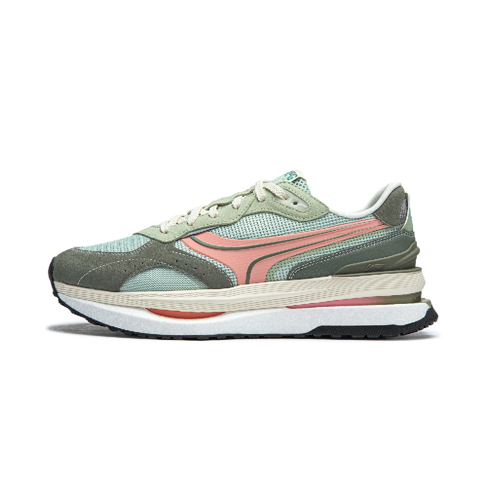 LiNing Honor Renew Cushioning Anti-Slip Wear-Resistant Breathable Support Rebound Low-Top Casual Shoes Men's Green