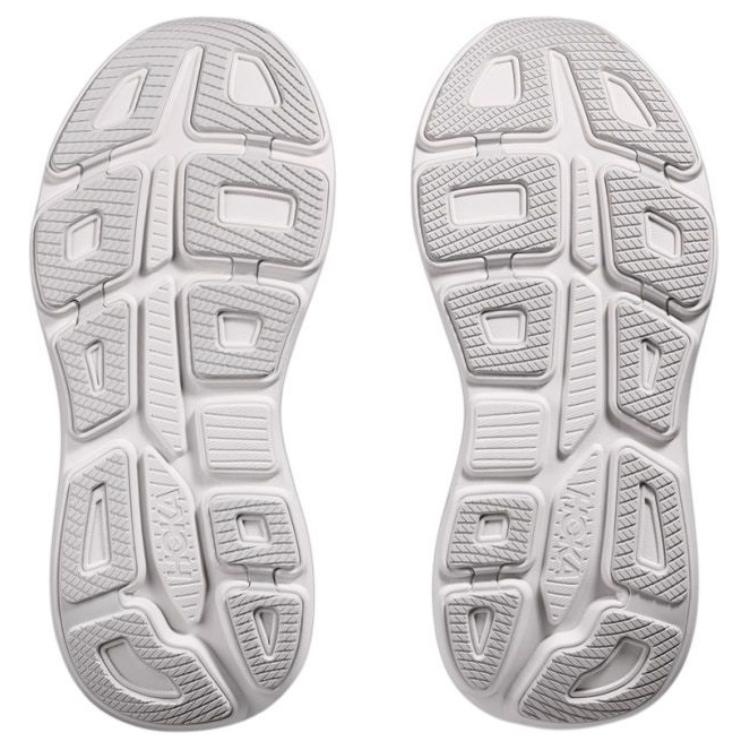 HOKA ONE ONE Bondi 9 Anti Slip Wear Resistant Low Top Casual Running Shoes Women's Gray D Width
