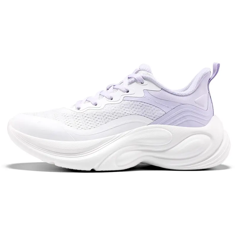 361° Anti Slip Wear Resistant Low Top Casual Running Shoes Women's White Purple