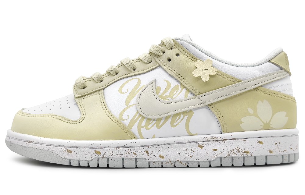 Nike Dunk Slip-Resistant Cushioning Wear-Resistant Low-Top Skateboard Shoes Men's Yellow White
