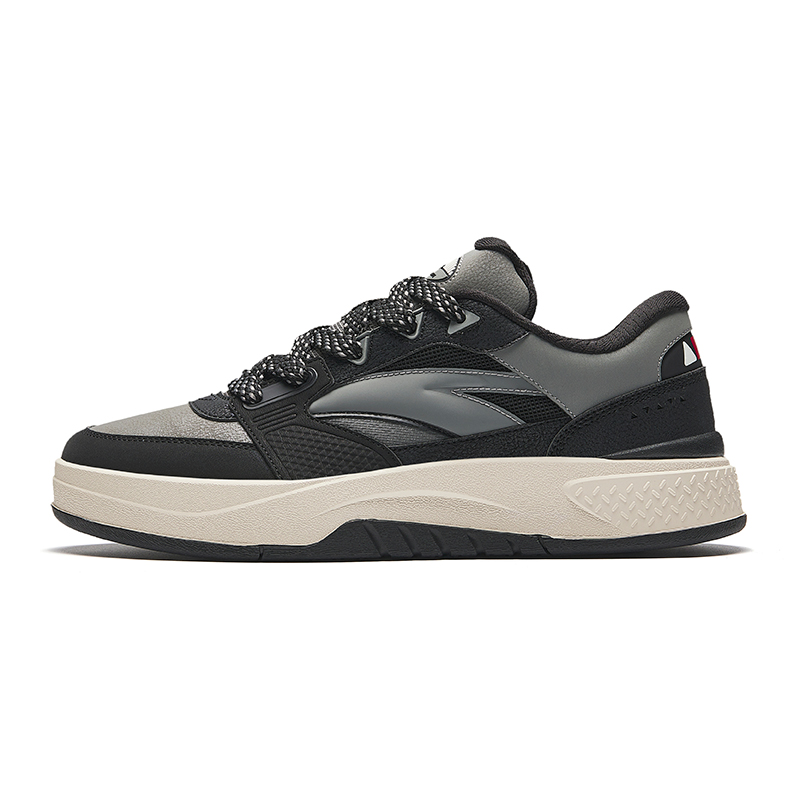 Anta Travel Height Increasing Lightweight Low-Top Skateboard Shoes Men's Recycling Gray