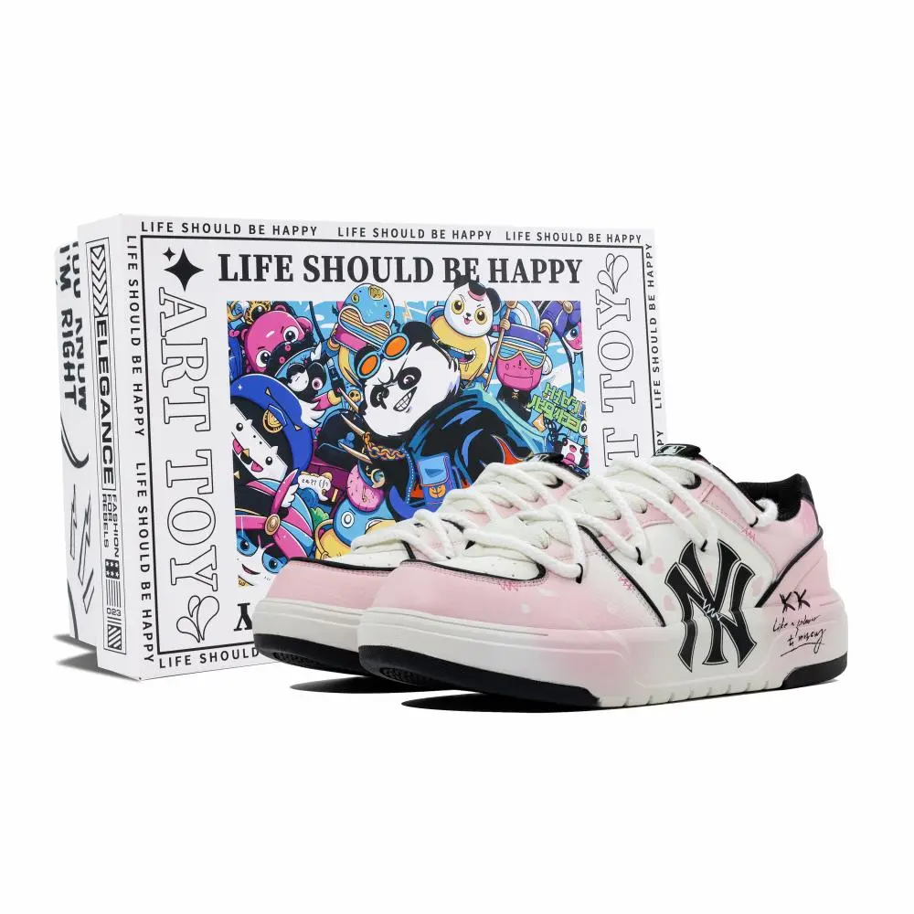 MLB Chunky Liner Skateboard Shoes Unisex Low top Pink