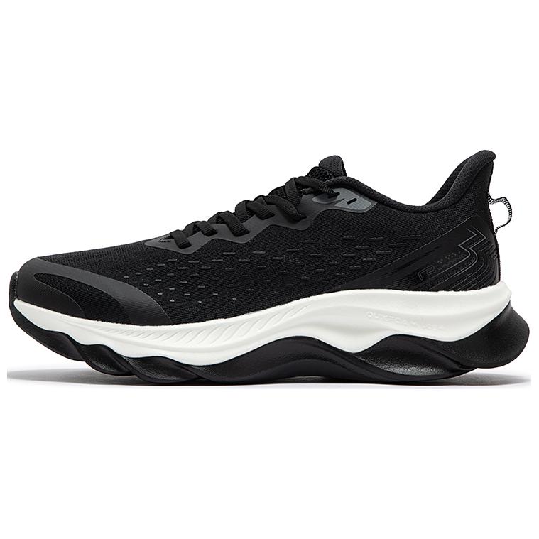 361° Durable Breathable Low-Top Casual Running Shoes Men's Black White