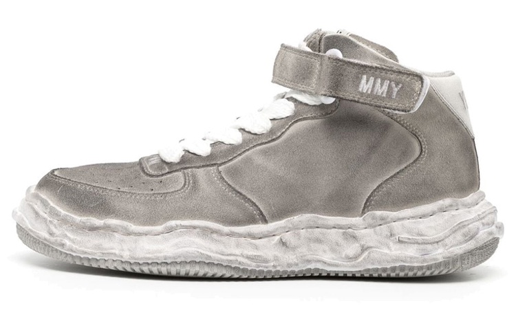 MIHARA YASUHIRO Mid Top Stylish Skateboarding Shoes Men's Gray Vintage Version