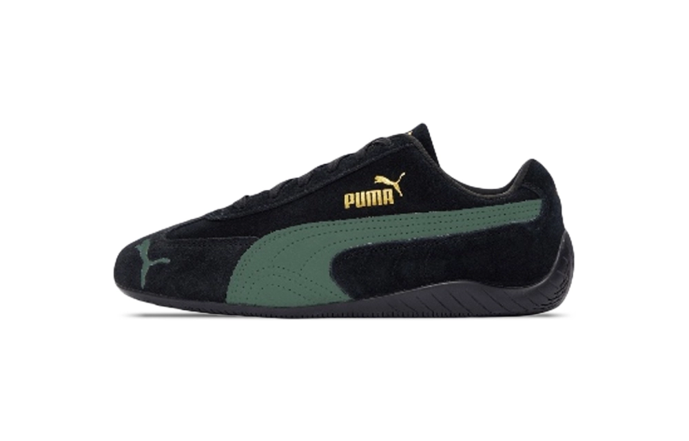PUMA Speedcat Collection Wear resistant And Lightweight Low top Casual Shoes Unisex Black Green