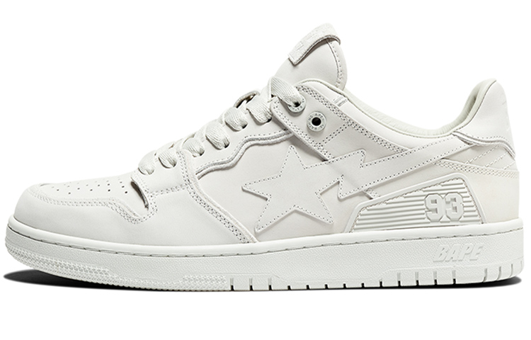 BAPE A BATHING APE Bape SK8 Sta Triple White Nubuck