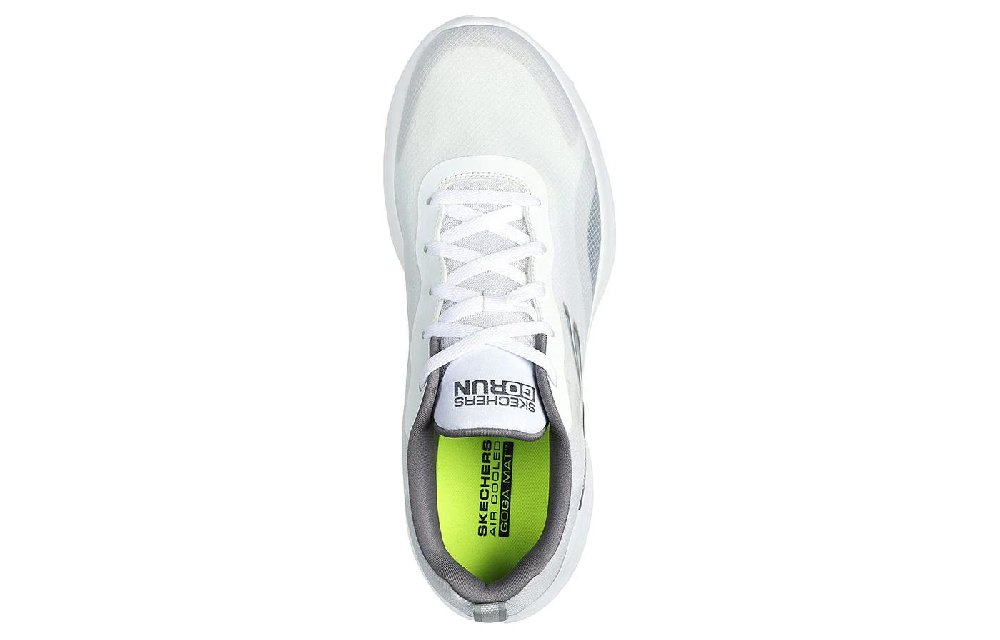 Skechers Go Run Lite Low Top Casual Running Shoes Men's White Gray