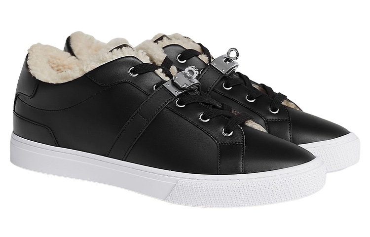 HERMES Low Top Stylish Skateboarding Shoes Men's Black купить в интернет-магазине Yoocart с быстрой доставкой по России.