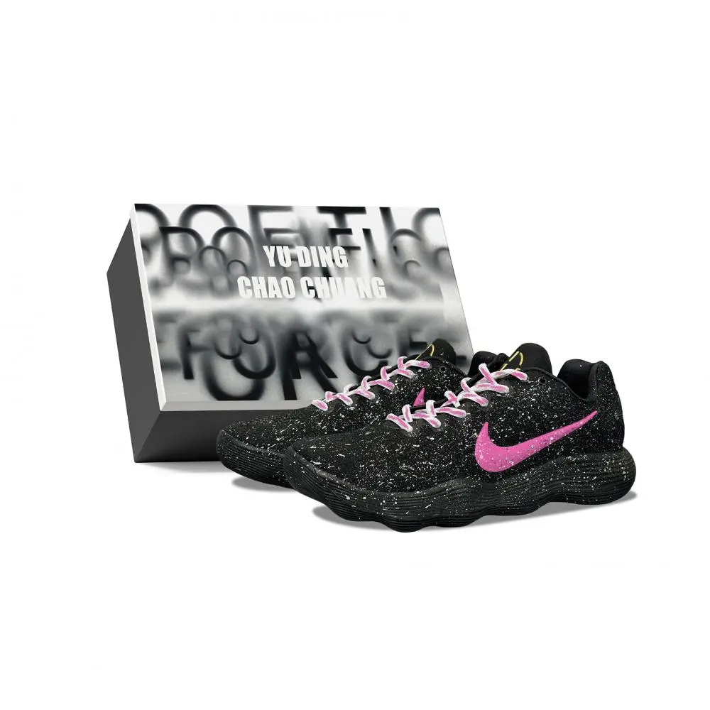 Nike Hyperdunk 2017 YDCC Galaxy Baby's Breath Box Abrasion Resistant Low top Basketball Shoes Unisex Black Pink