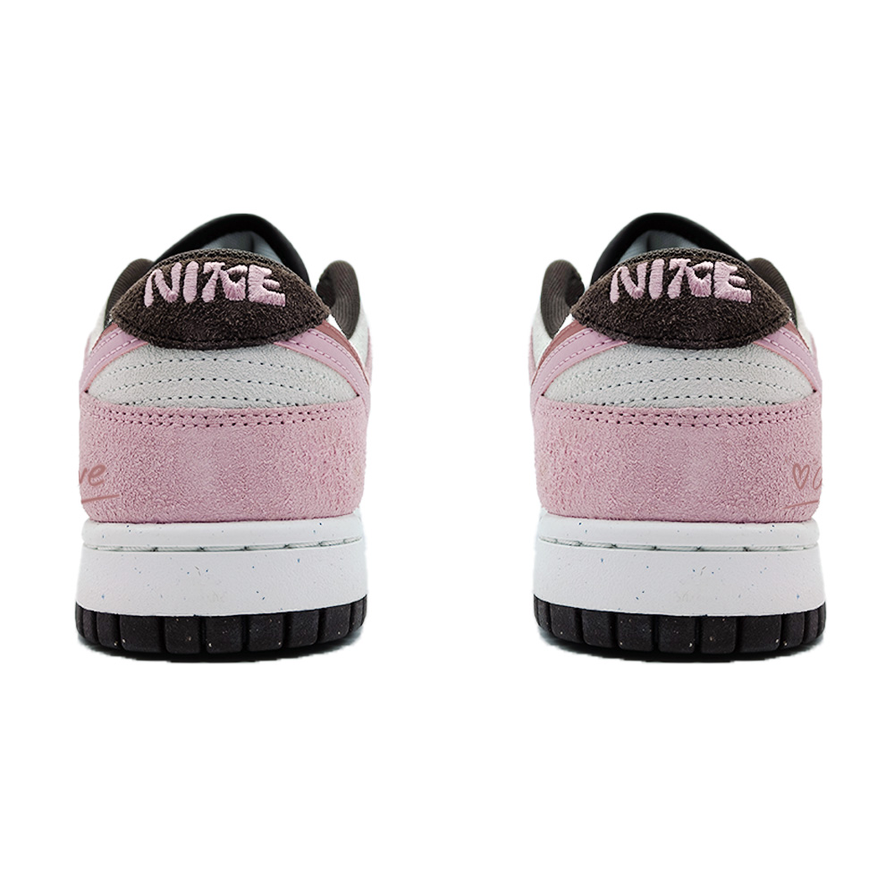 Nike Dunk Chocolate Slip Resistant Low Top Skateboard Shoes Women's Pink купить в интернет-магазине Yoocart с быстрой доставкой по России.