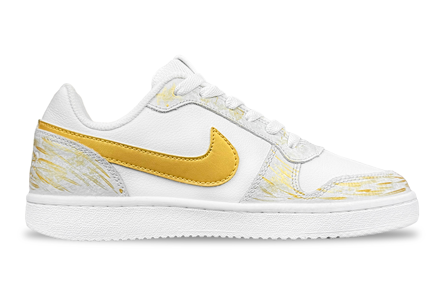 Nike EBERNON Gilded Special Box Shock Absorbers Low Top Skateboard Shoes Unisex Gold купить в интернет-магазине Yoocart с быстрой доставкой по России.