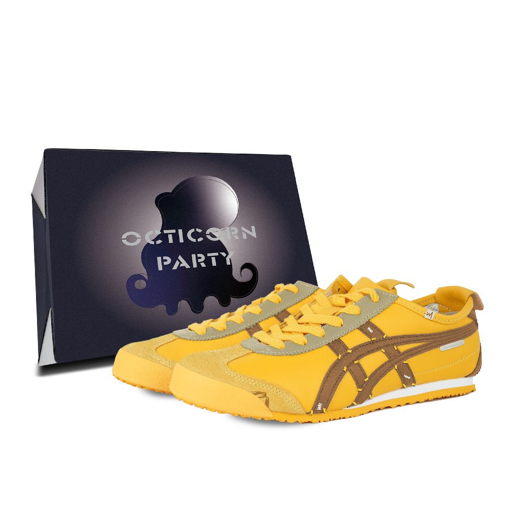 Onitsuka Tiger MEXICO 66 Casual Shoes Unisex Low Top Black/Yellow/Brown