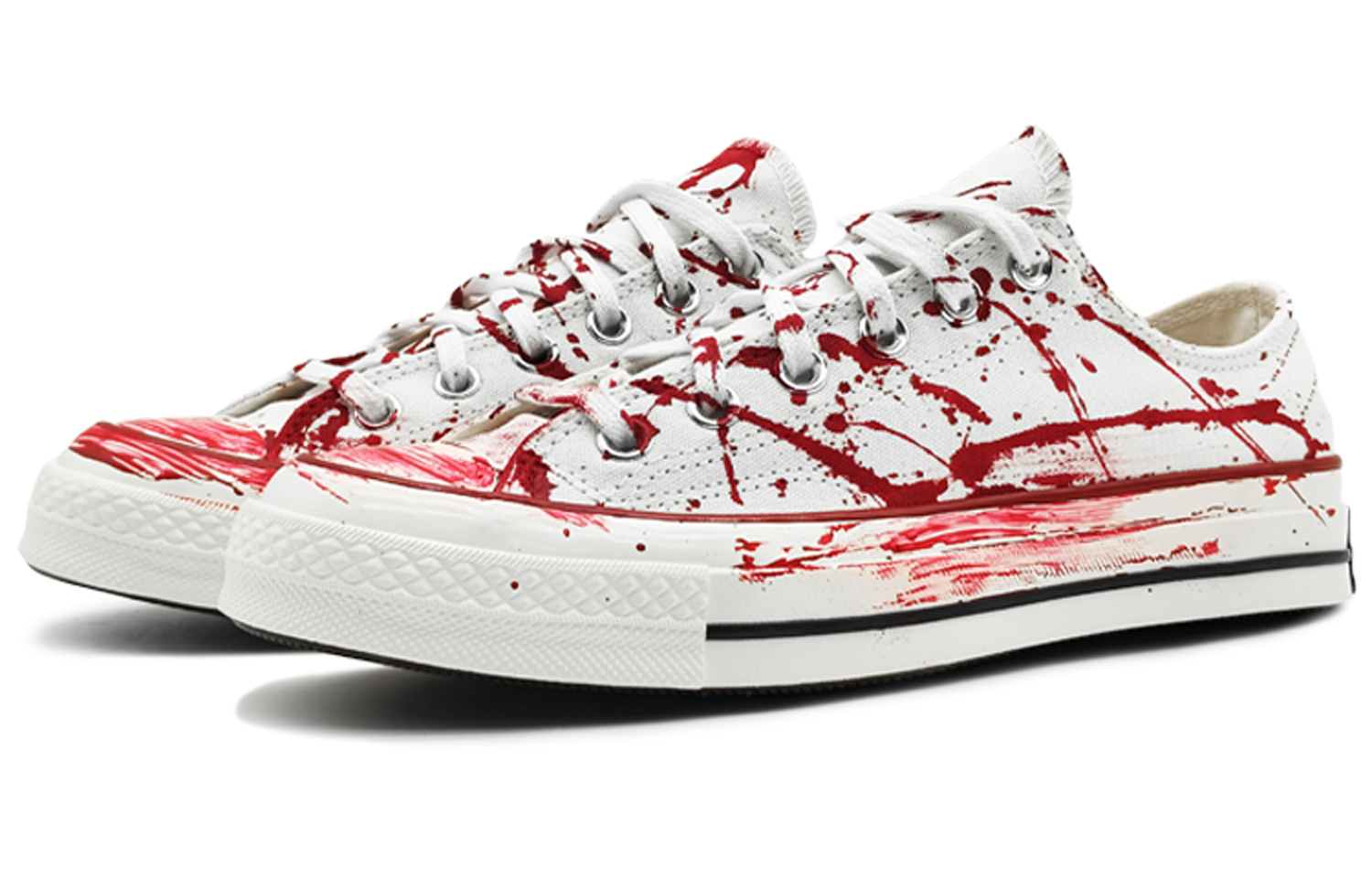 Converse 1970s Chuck Taylor Low-Top Canvas Shoes Unisex White Red купить в интернет-магазине Yoocart с быстрой доставкой по России.