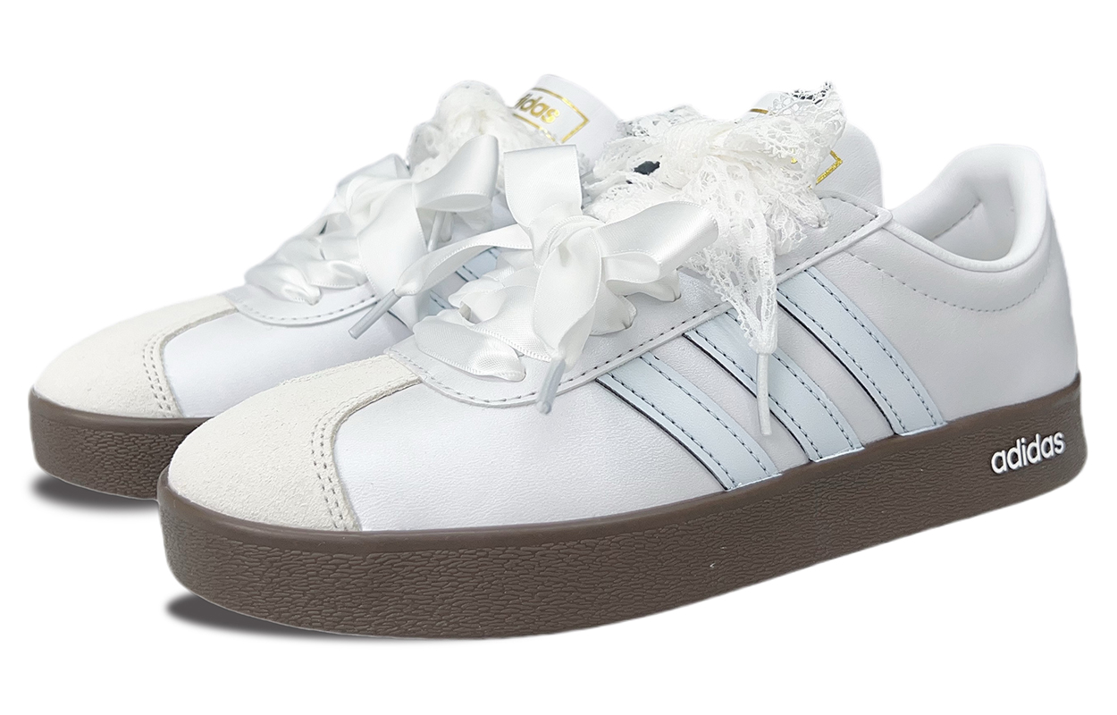 Adidas Neo VL Court 2.0 Coverage Slip Resistant Low Top Skateboard Shoes Unisex Silver купить в интернет-магазине Yoocart с быстрой доставкой по России.