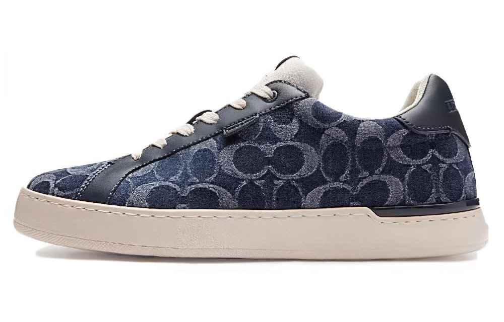 COACH Lowline Low-Top Skateboard Shoes Men's Blue