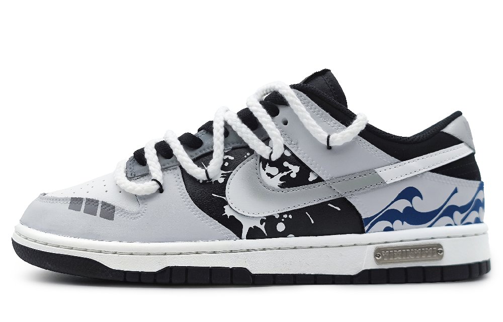 Nike Dunk Anti-Slip Wear-Resistant Low-Top Skateboard Shoes Men's Gray