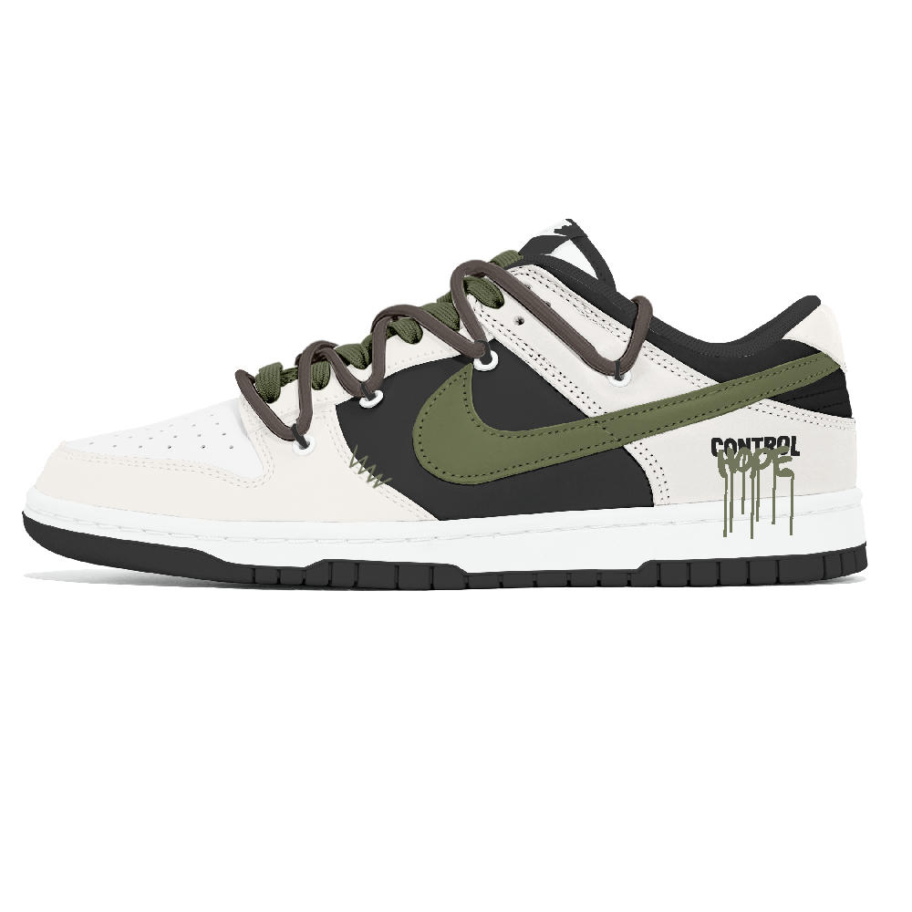 Nike Dunk Lemon Joy Abrasion Resistant Low Top Skateboard Shoes Men's White