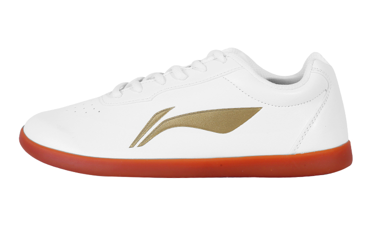 LiNing Tai Chi Anti-Slip And Wear-Resistant Breathable Low-Top Training Shoes Unisex Red White