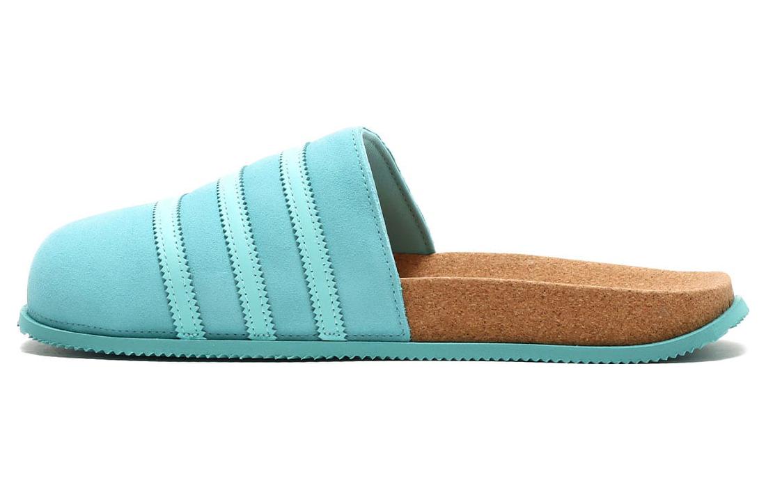 Adidas Adimule Lea Slides Aqua купить в интернет-магазине Yoocart с быстрой доставкой по России.
