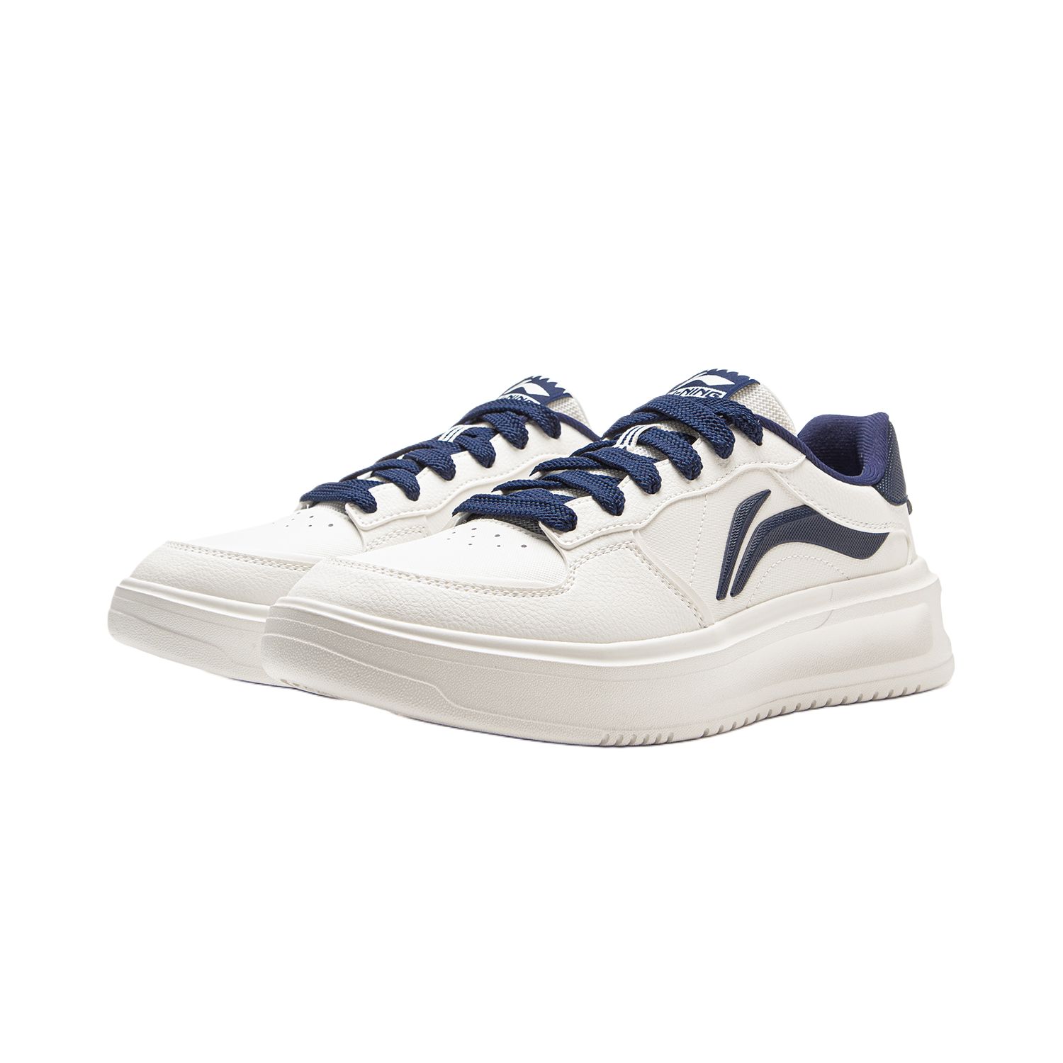 LiNing Slip Resistant Shock Absorbers With Abrasion Resistant Properties Low Top Skateboard Shoes Men's Mist White купить в интернет-магазине Yoocart с быстрой доставкой по России.