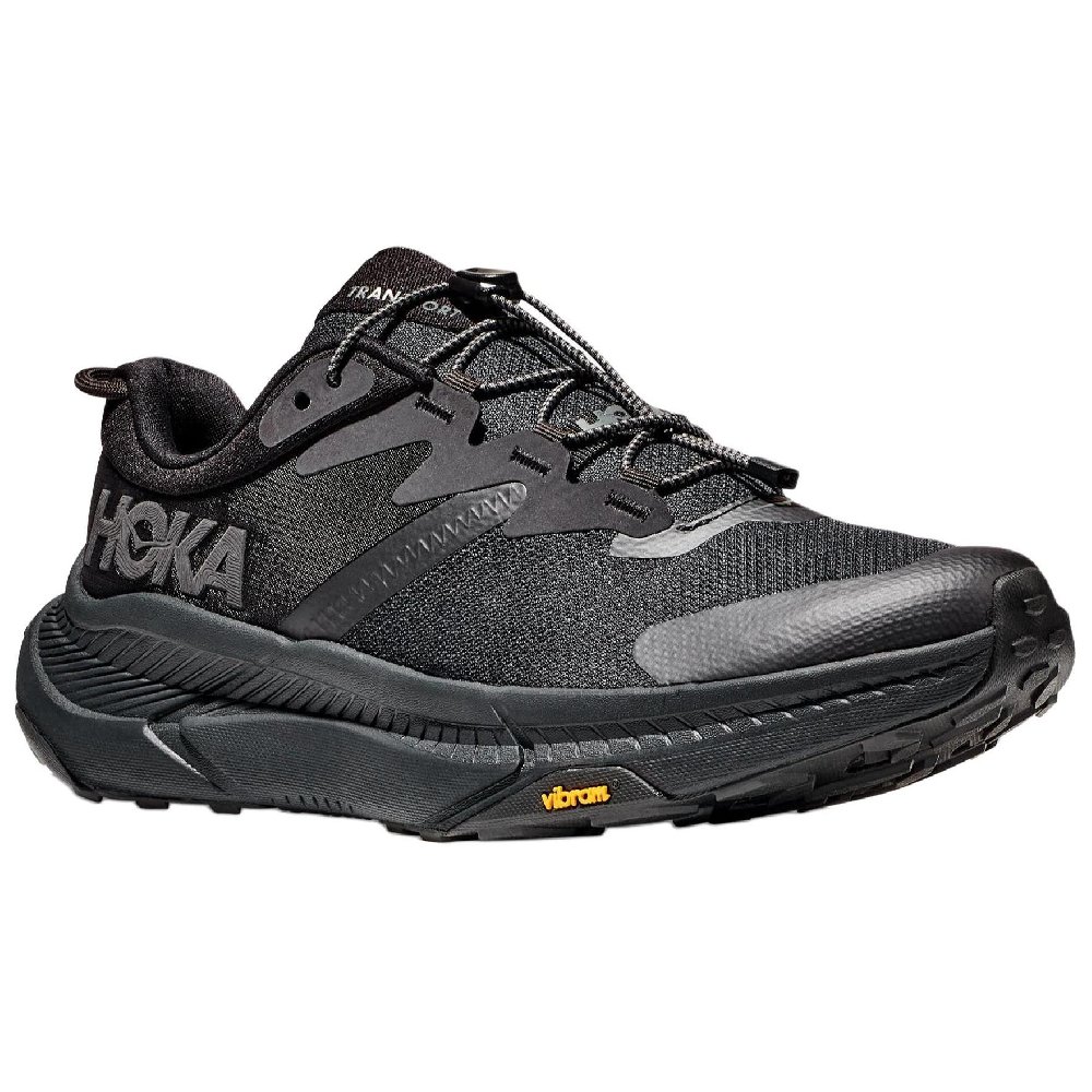 HOKA ONE ONE Transport Anti-Slip Wear-Resistant Low-Top Casual Running Shoes Men's Black