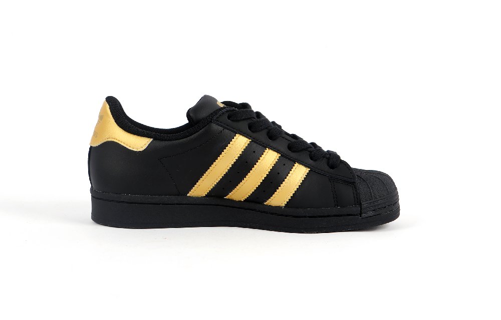 Adidas Originals SUPERSTAR Slip-Resistant Impact Resistance Wear-Resistant Low-Top Skateboard Shoes Unisex Black