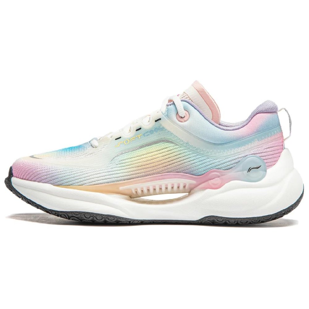 LiNing Soft COOL Low-Top Casual Shoes Women's Blue Pink