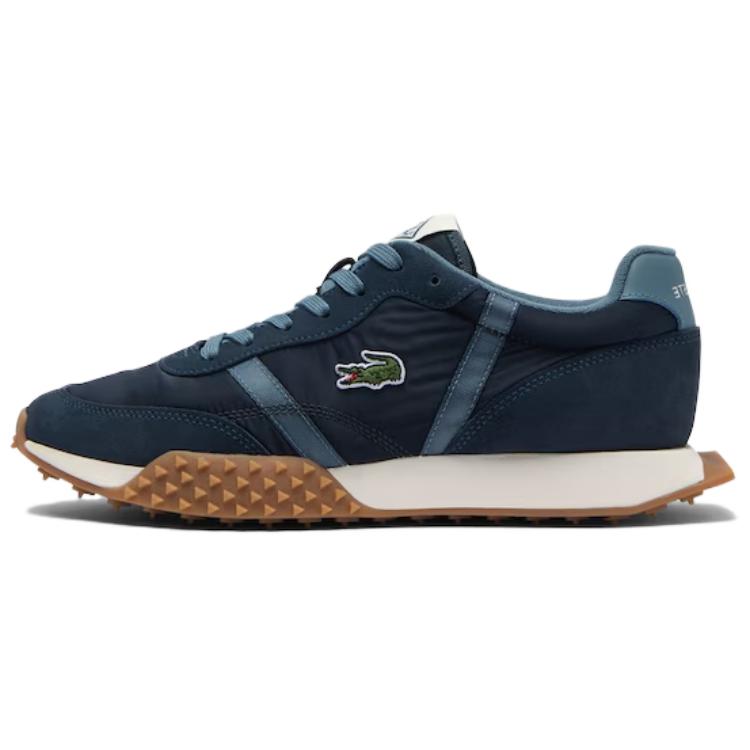LACOSTE Anti Slip Wear Resistant Low Top Casual Shoes Men's Blue