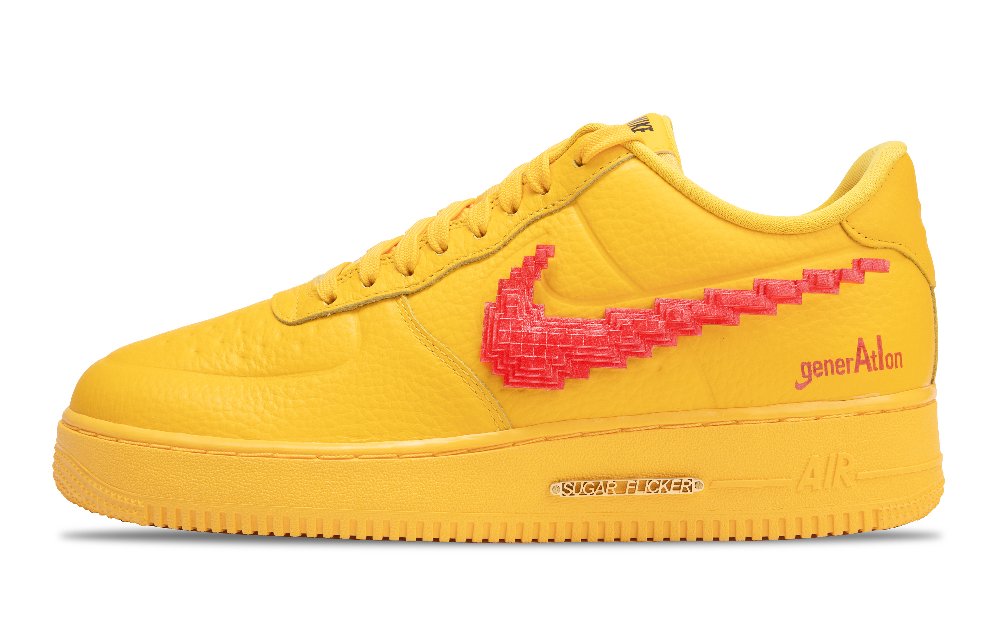 Nike Air Force 1 Skateboard Shoes Men Low-Top Yellow