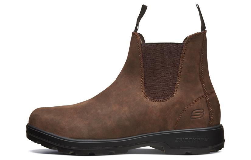 Skechers Relaxed Fit Crew Chelsea Boots Men's Brown