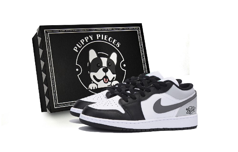 JORDAN Air JORDAN 1 Vintage Basketball Shoes Men Low Top Black/Dark Gray