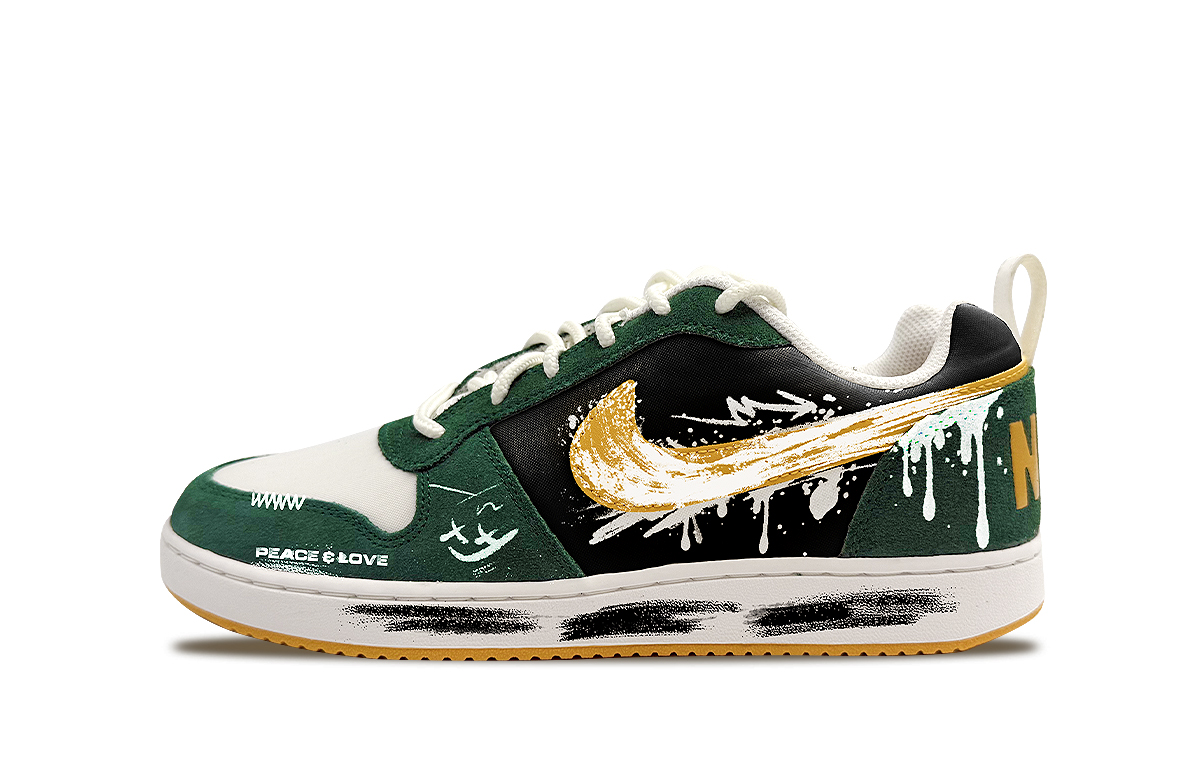 Nike Court Borough Slip Resistant Abrasion Resistant Low top Skateboard Shoes Men's