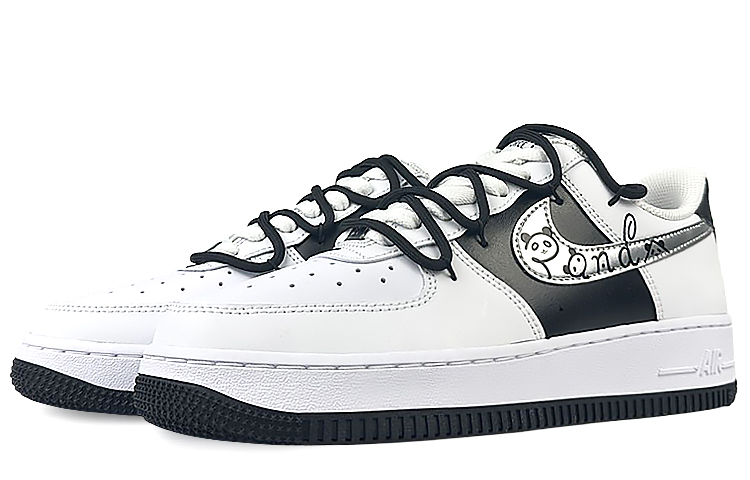 Nike Air Force 1 Cushioning Wear-Resistant Low-Top Skateboard Shoes Men's Black White купить в интернет-магазине Yoocart с быстрой доставкой по России.