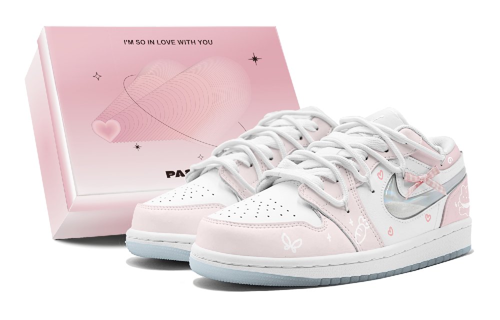 JORDAN Air JORDAN 1 Vintage Basketball Shoes Women's Low Top White