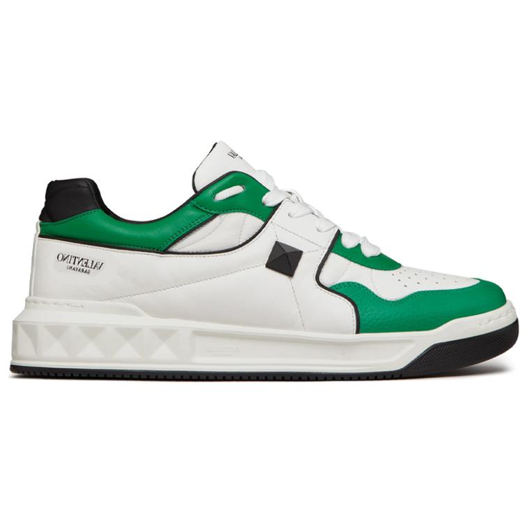 Valentino One Stud Low 'White Green' купить в интернет-магазине Yoocart с быстрой доставкой по России.